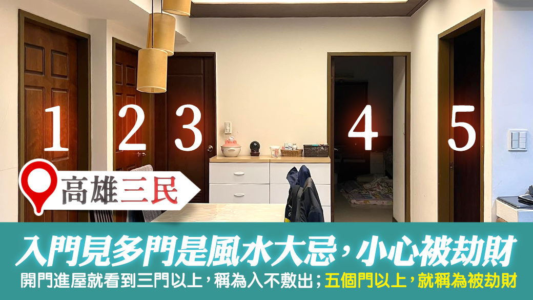 高雄三民-入門不可見多門會被劫財---張定瑋老師風水勘嶼